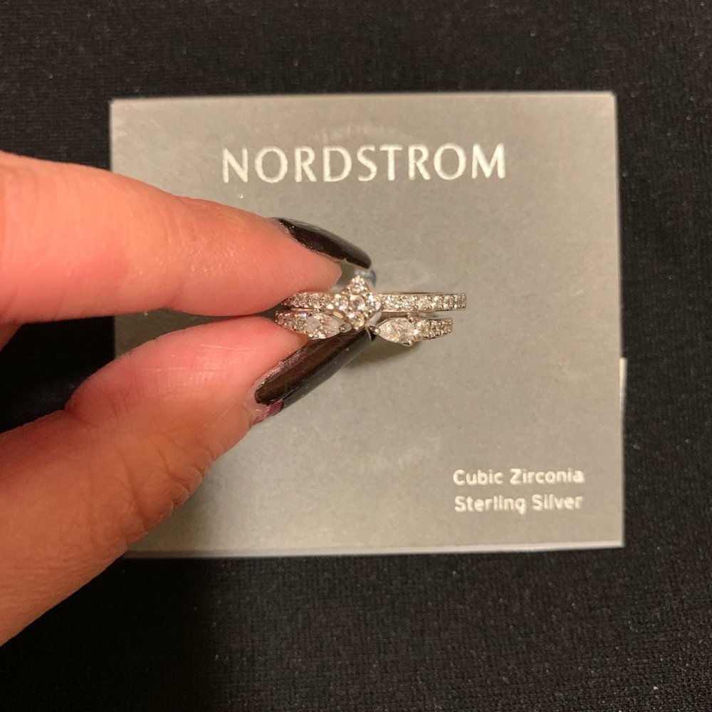 Nordstrom Sterling Silver CZ Ring